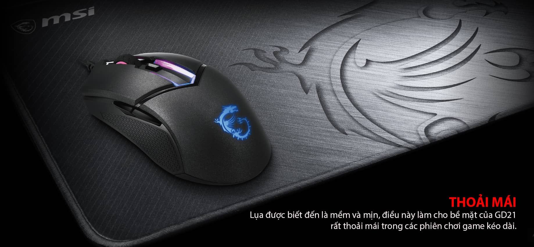 Bàn di chuột MSI Agility GD21 (320 x 220 x 3mm) 3