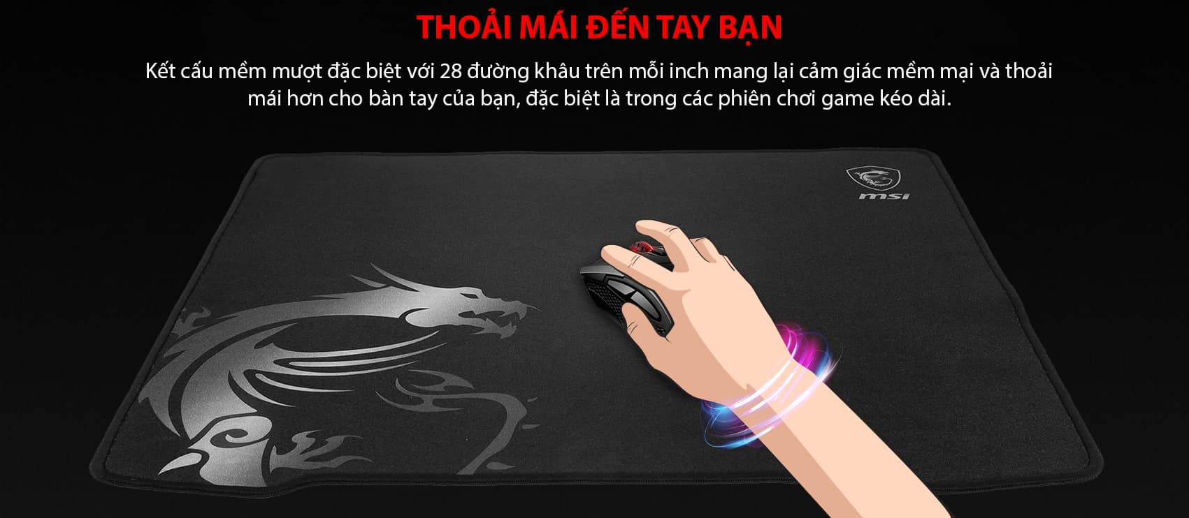 Bàn di chuột MSI Agility GD30 (450 x 400 x 3 mm) 3