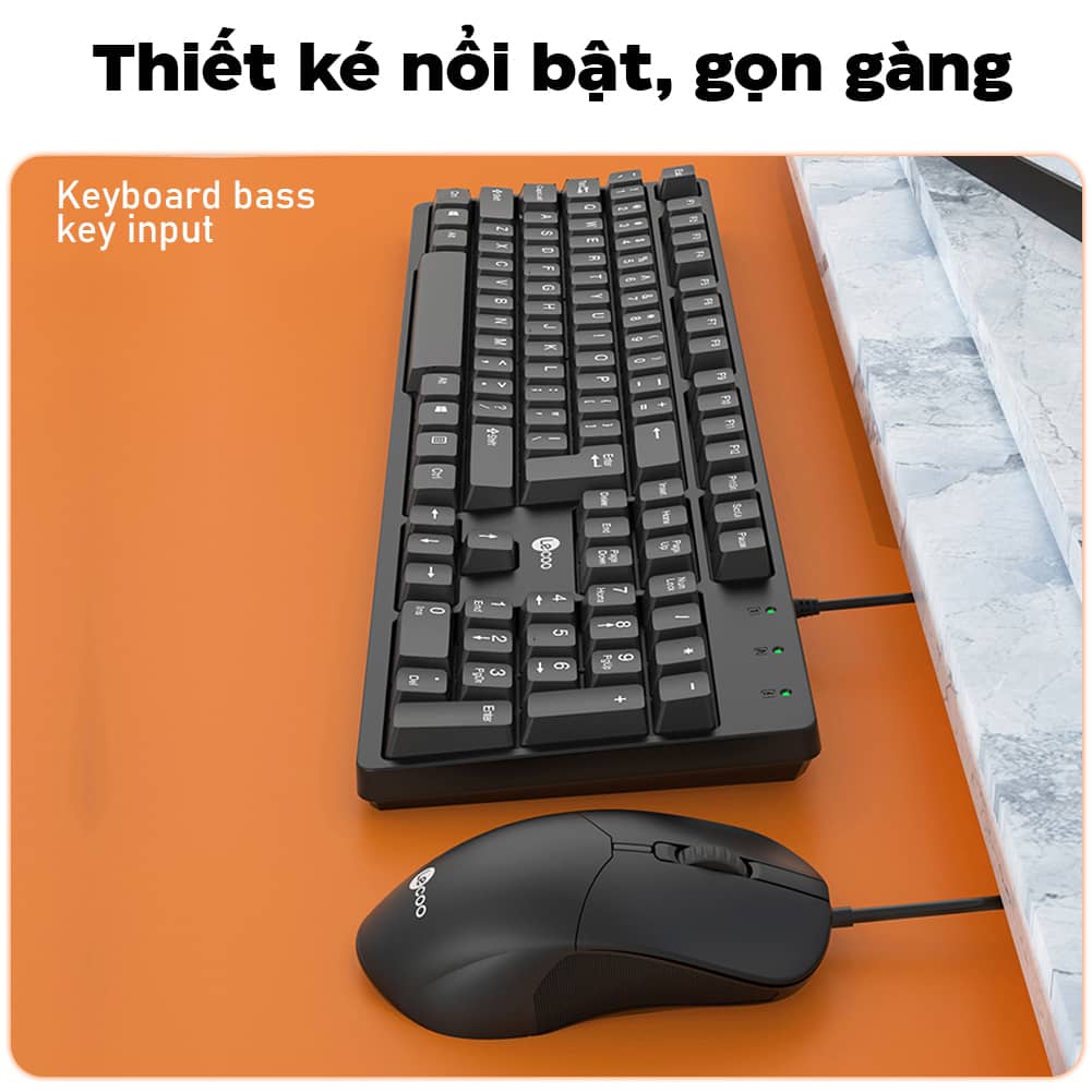 Bộ Bàn phím chuột Lecoo CM101 đen (USB) 2