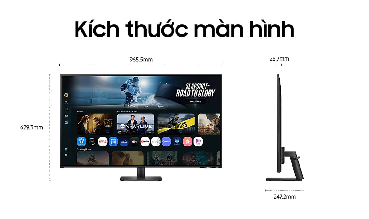 màn hình thông minh Samsung M70D S43FM702