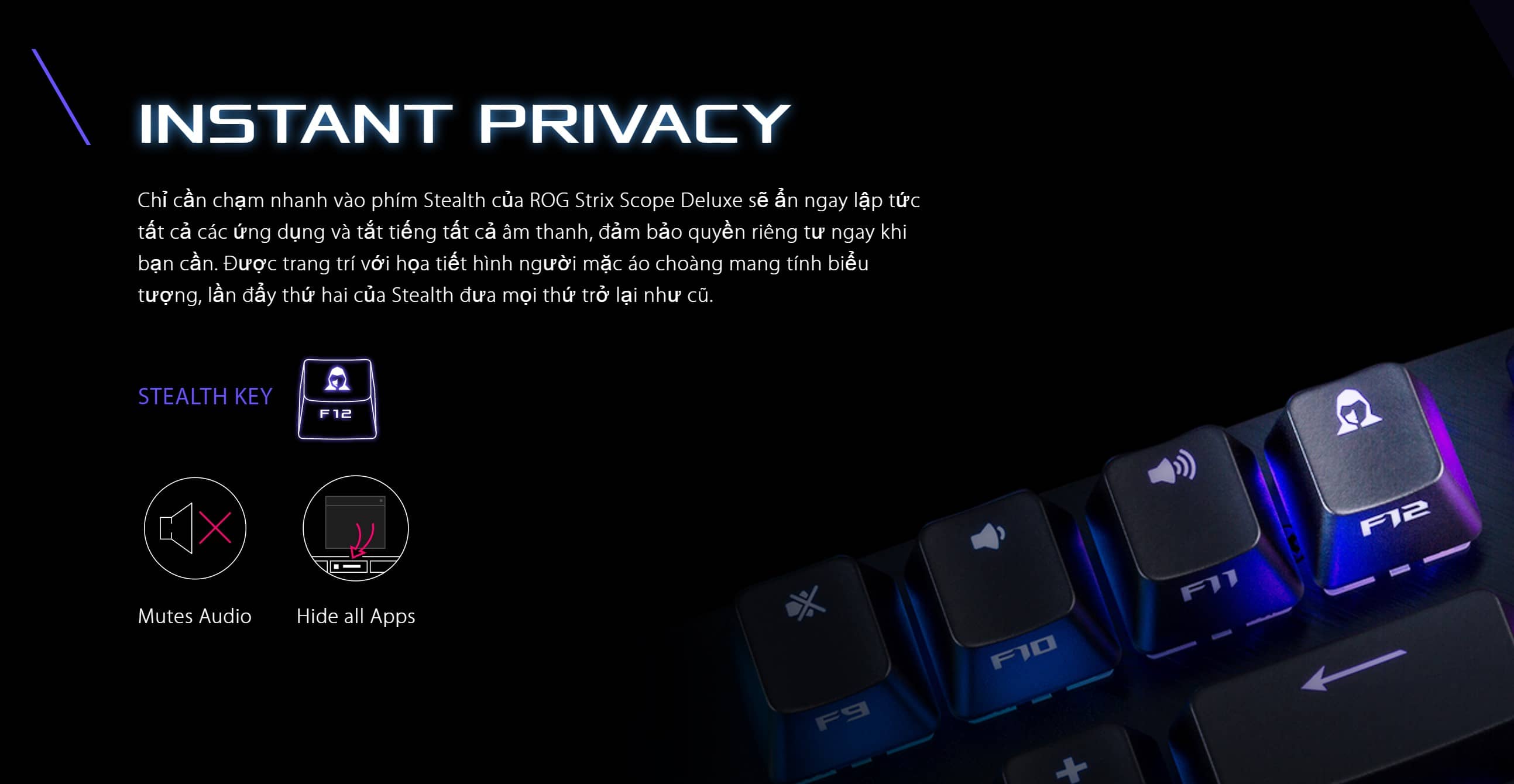 Bàn phím cơ Asus ROG Strix Scope Deluxe (RGB/USB/Red sw)