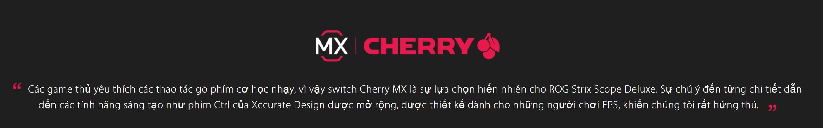 Bàn phím cơ Asus ROG Strix Scope Deluxe (RGB/USB/Red sw)