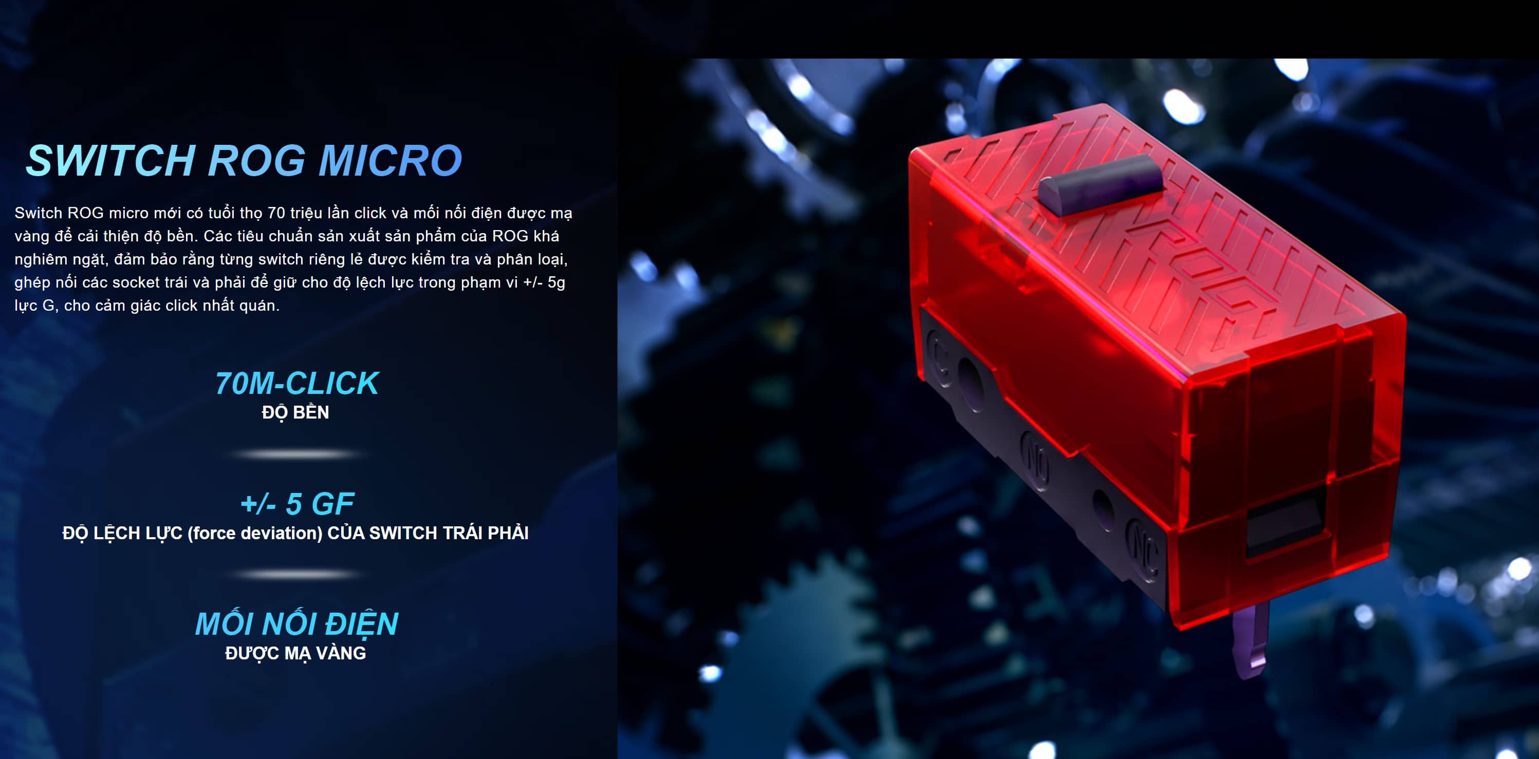 Chuột Asus ROG Gladius III (USB/RGB/màu đen)