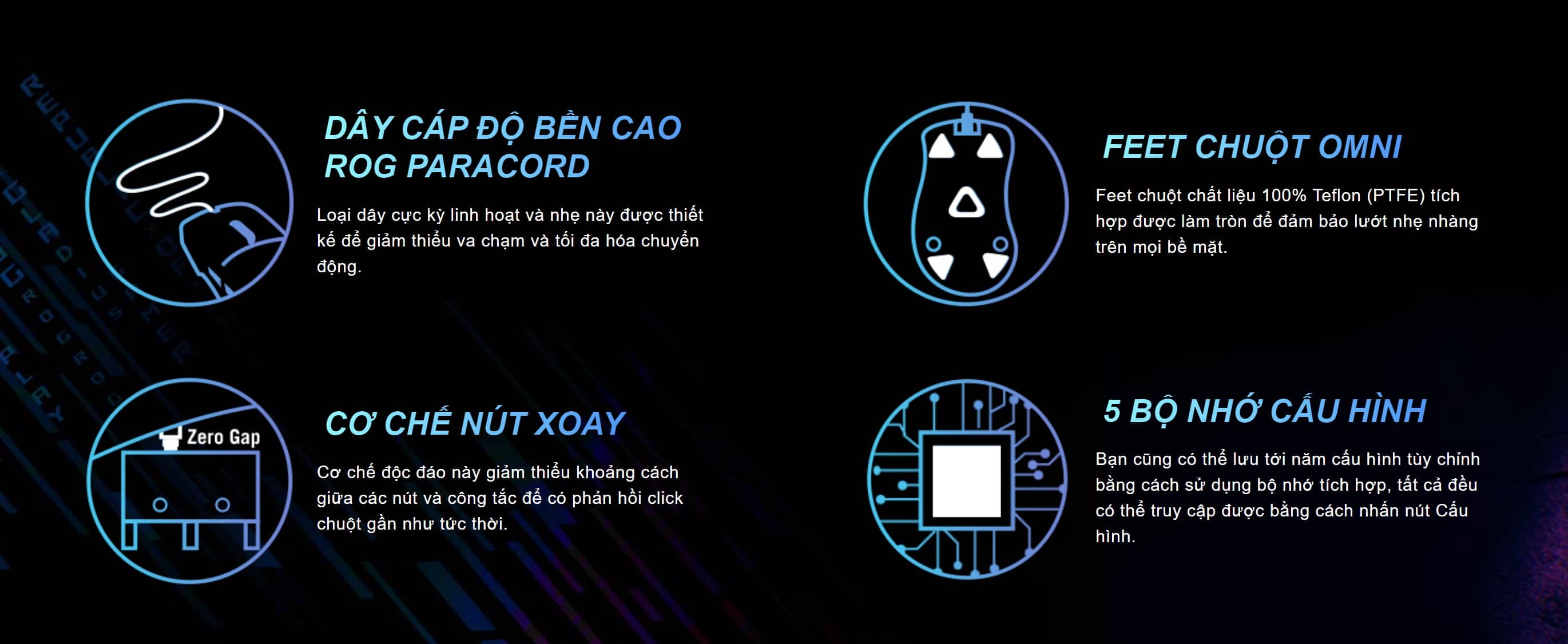 Chuột Asus ROG Gladius III (USB/RGB/màu đen)