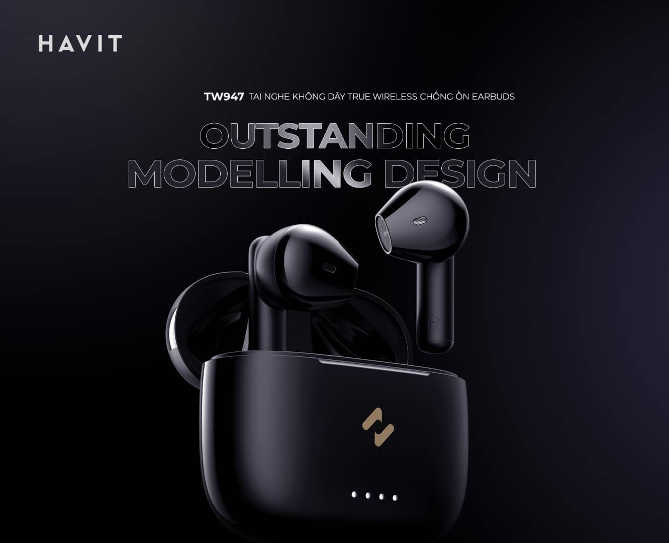 Tai nghe Bluetooth True Wireless Havit TW947