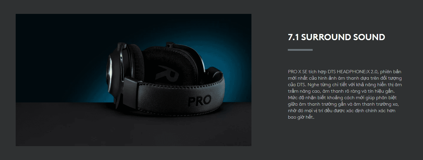 Tai nghe Logitech Pro X SE Black (981-001472) 3