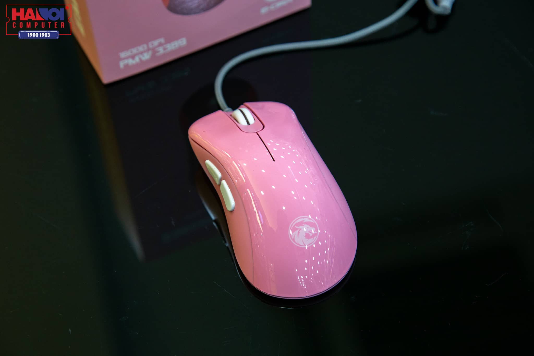 Chuột E-Dra EM660 Pro FPS (USB/A3389/Hồng) có thiết kế form công thái học quen thuộc