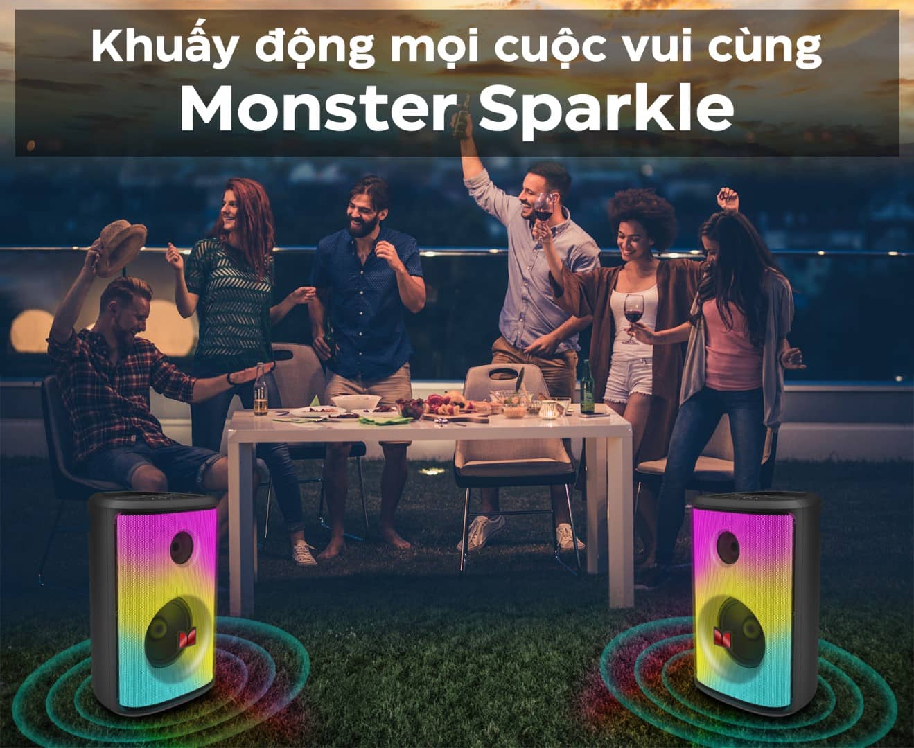 Loa di động Monster Sparkle - Màu đen