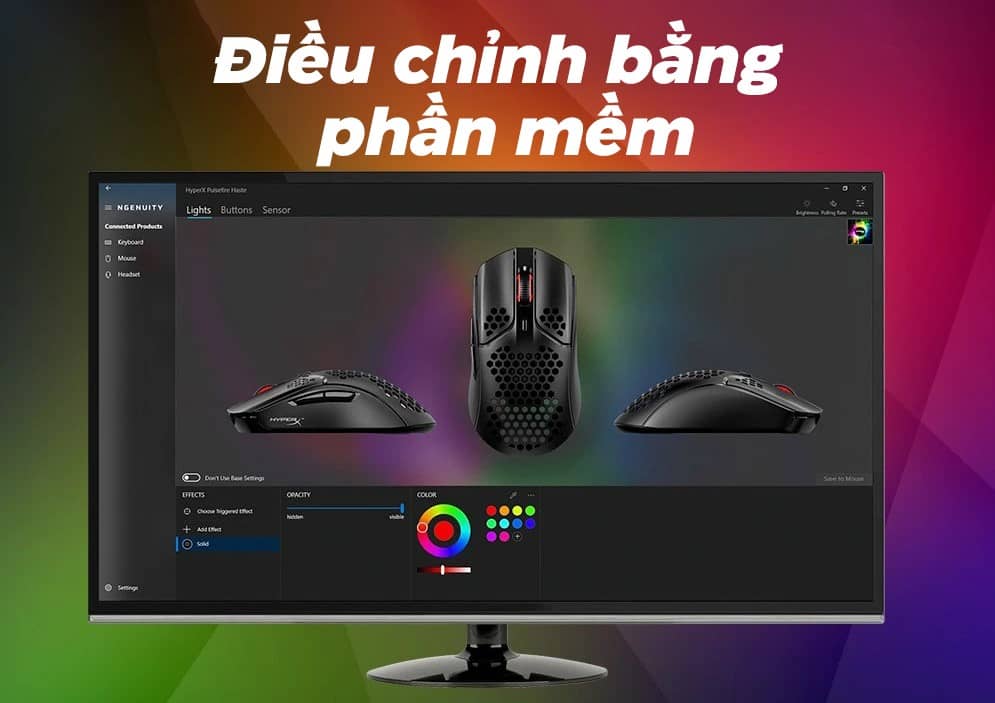 Chuột Gaming có dây HP HyperX Pulsefire Haste Trắng Hồng_4P5E4AA