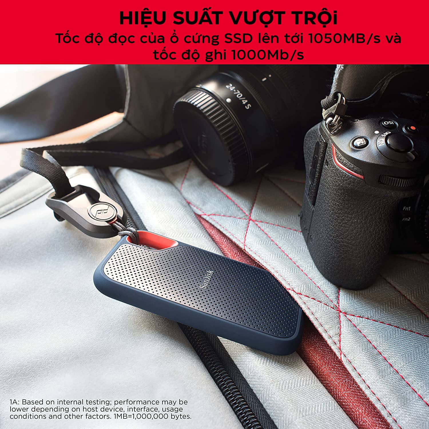 Ổ cứng di động SanDisk Extreme Pro Portable SSD 4TB USB 3.2 SDSSDE61-4T00-G25