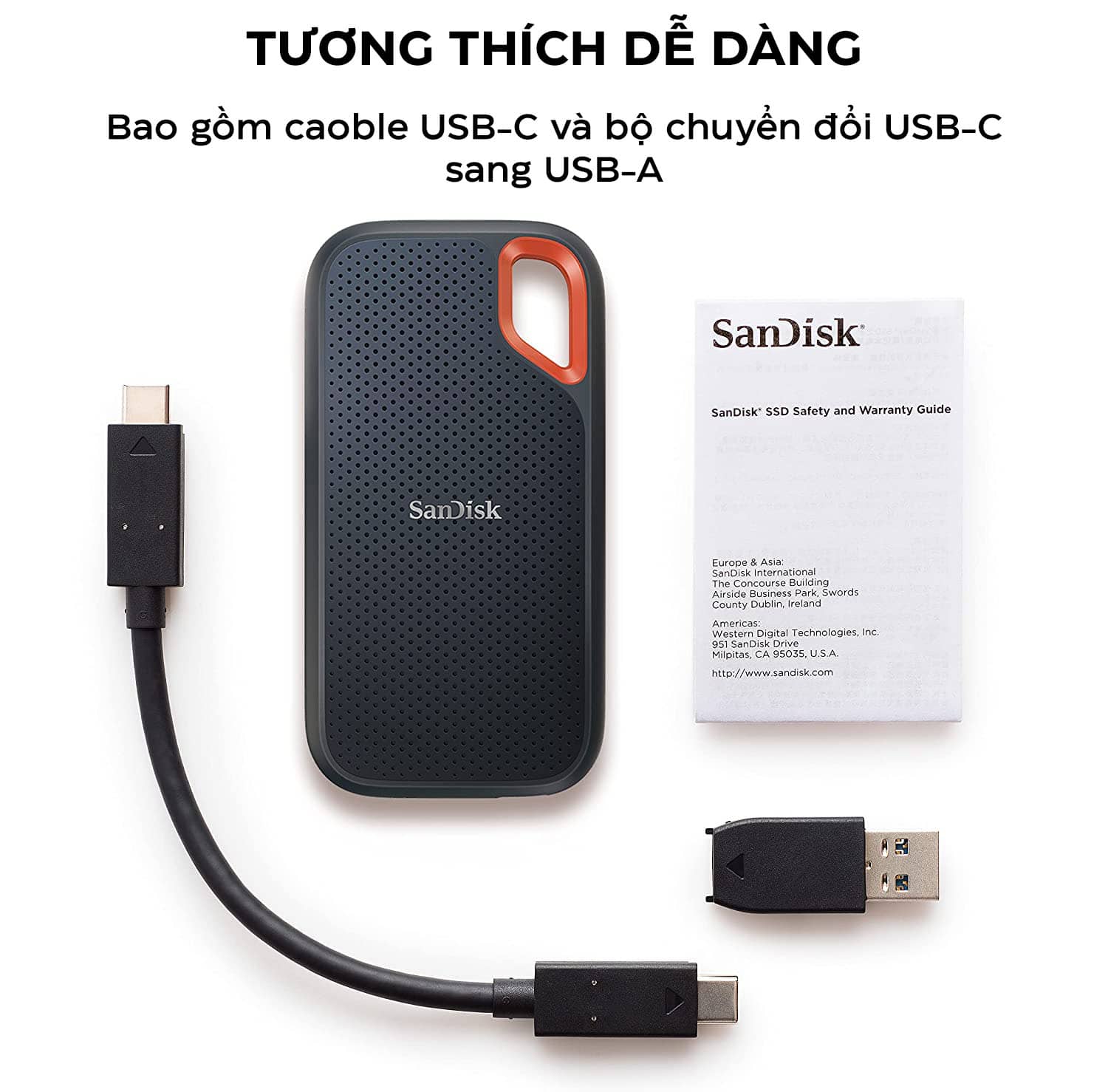 Ổ cứng di động SanDisk Extreme Pro Portable SSD 4TB USB 3.2 SDSSDE61-4T00-G25