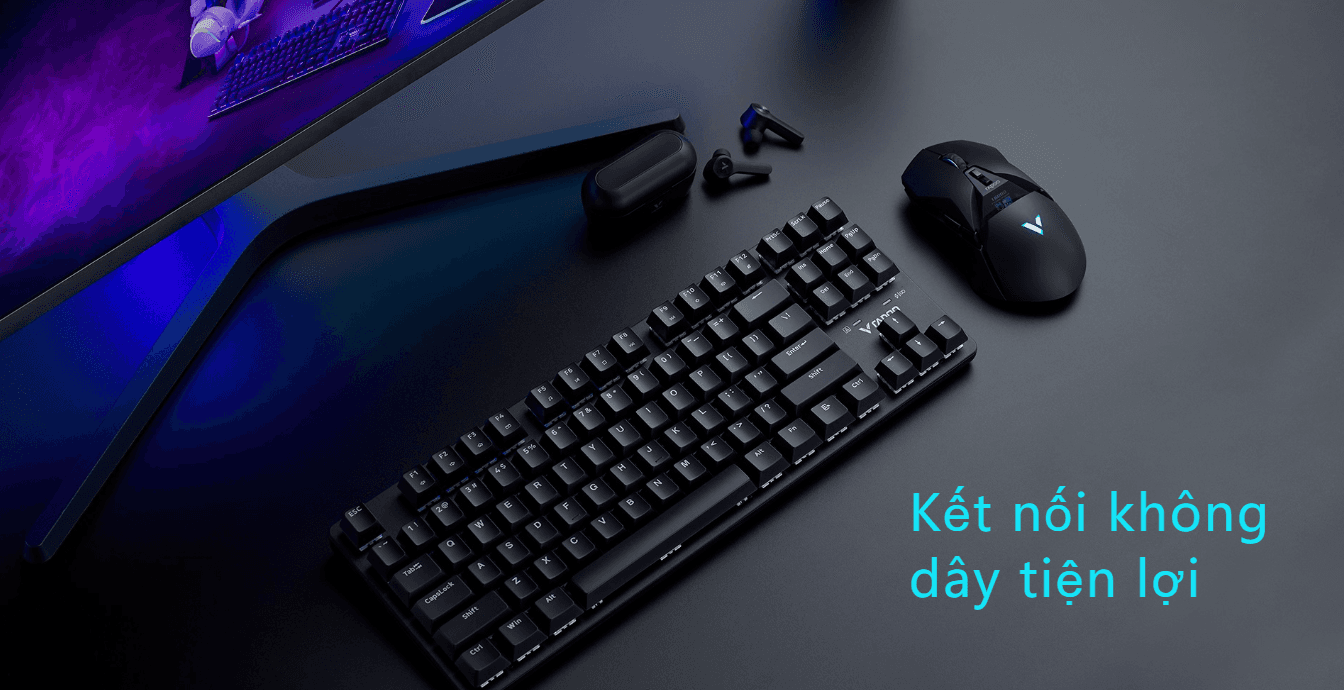 Bàn phím cơ không dây Rapoo V500 PRO-87 TKL Black Switch (Không Led) 2