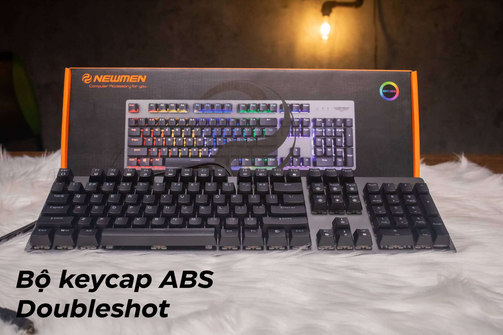 Bàn phím cơ Newmen GM369 Blue switch (USB/Hot swap/Led Rainbow) 4