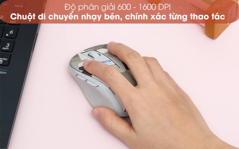 Chuột không dây Rapoo M500 Silent màu xanh 4