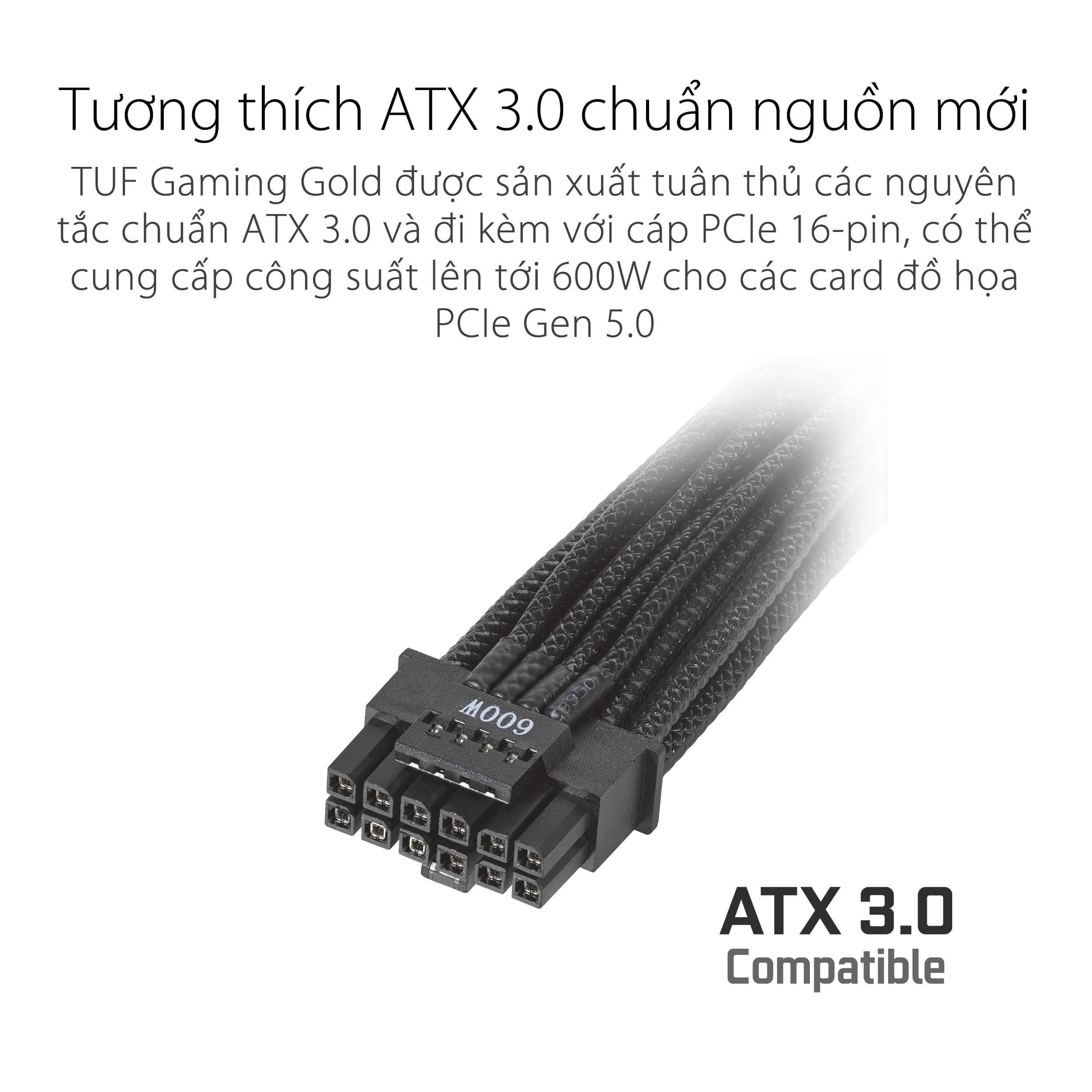 Nguồn Asus TUF Gaming 1000W Gold ATX3.0