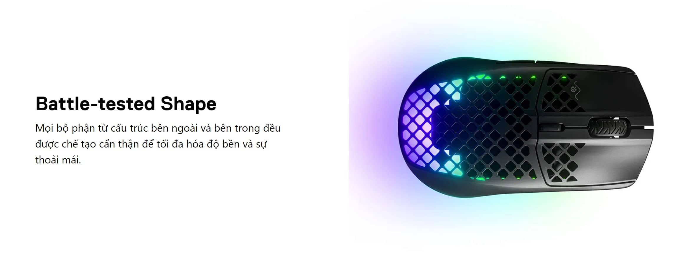 Chuột gaming không dây SteelSeries AEROX 3 WIRELESS 2022 Edition 62612