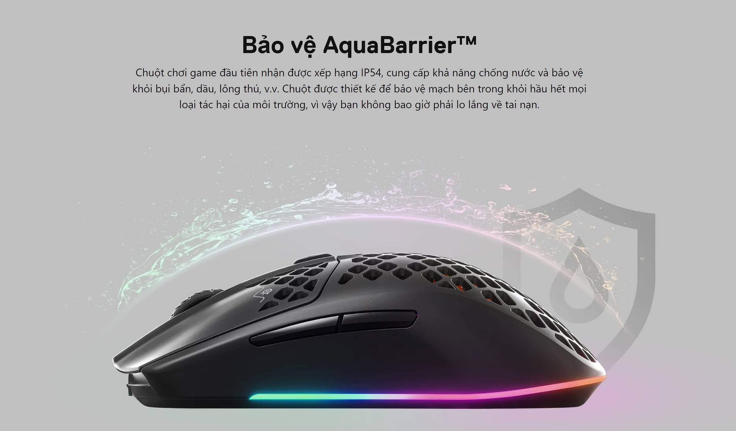 Chuột gaming không dây SteelSeries AEROX 3 WIRELESS 2022 Edition 62612