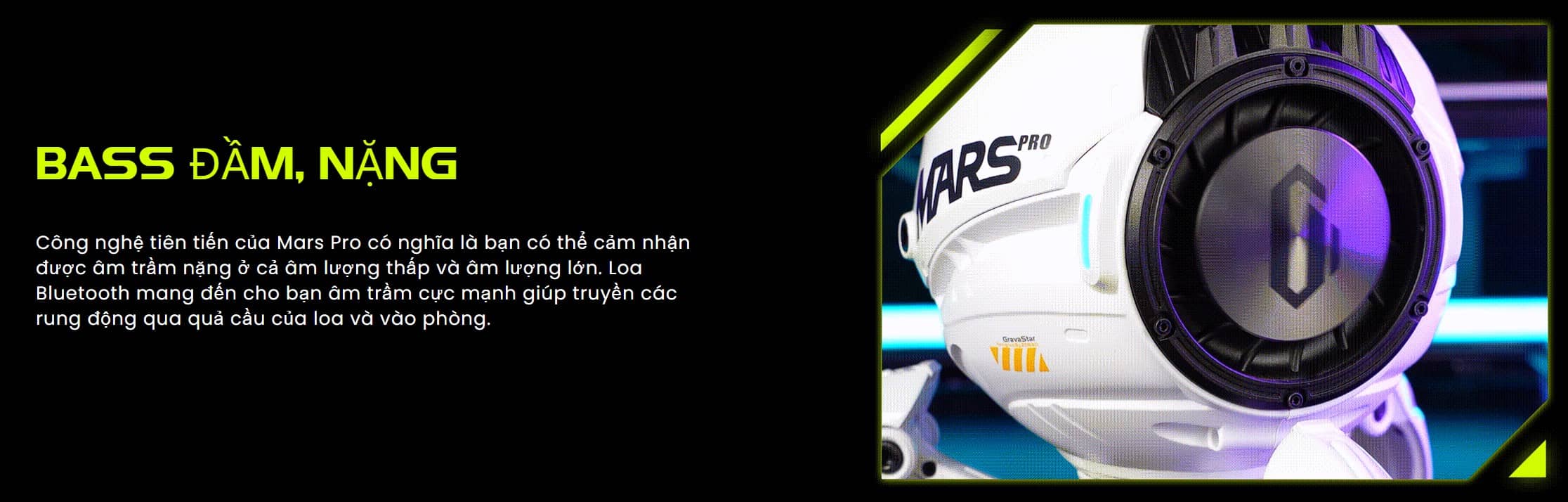 Loa GravaStar Mars Pro - Màu trắng