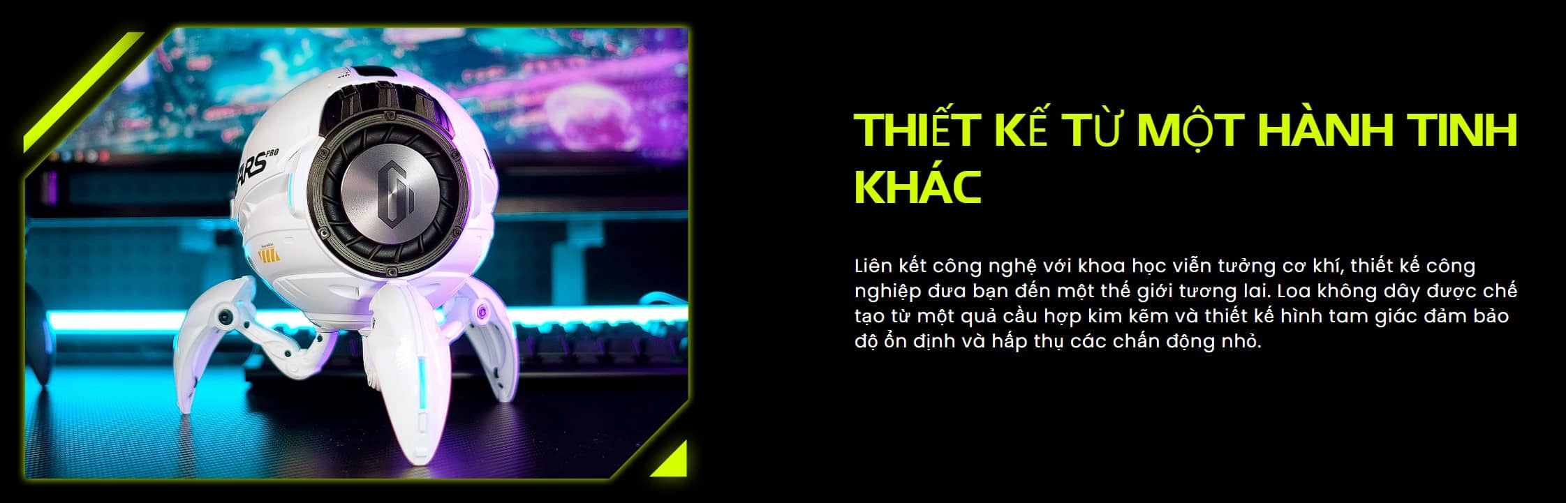 Loa GravaStar Mars Pro - Màu trắng