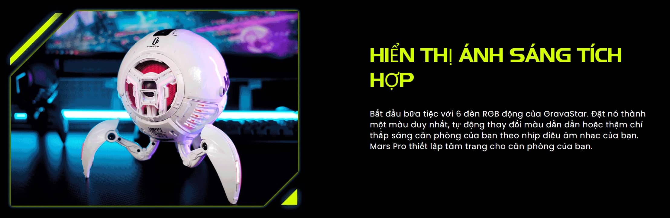 Loa GravaStar Mars Pro - Màu trắng