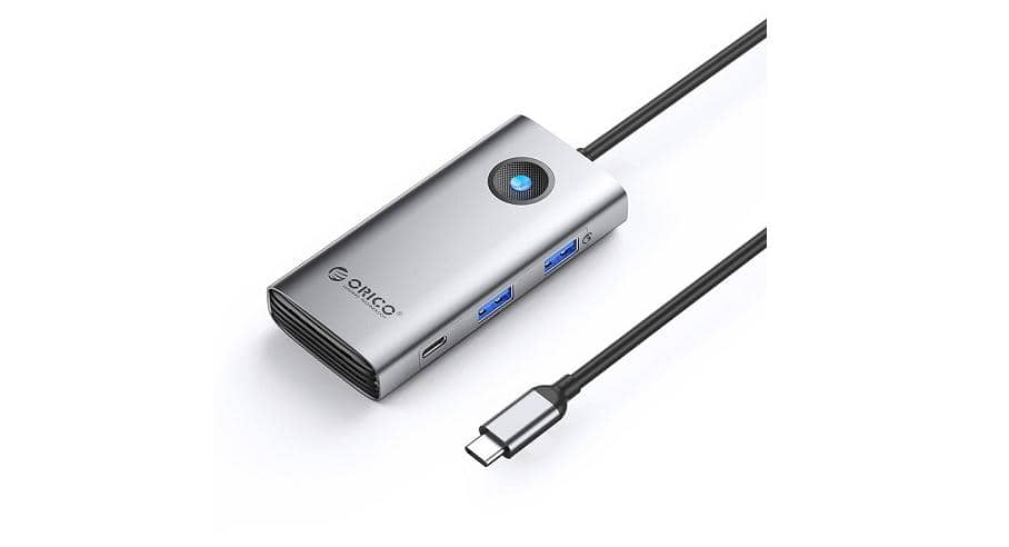 Hub đa năng 6 trong 1 cổng TypeC Orico PW11-6PCR-GY