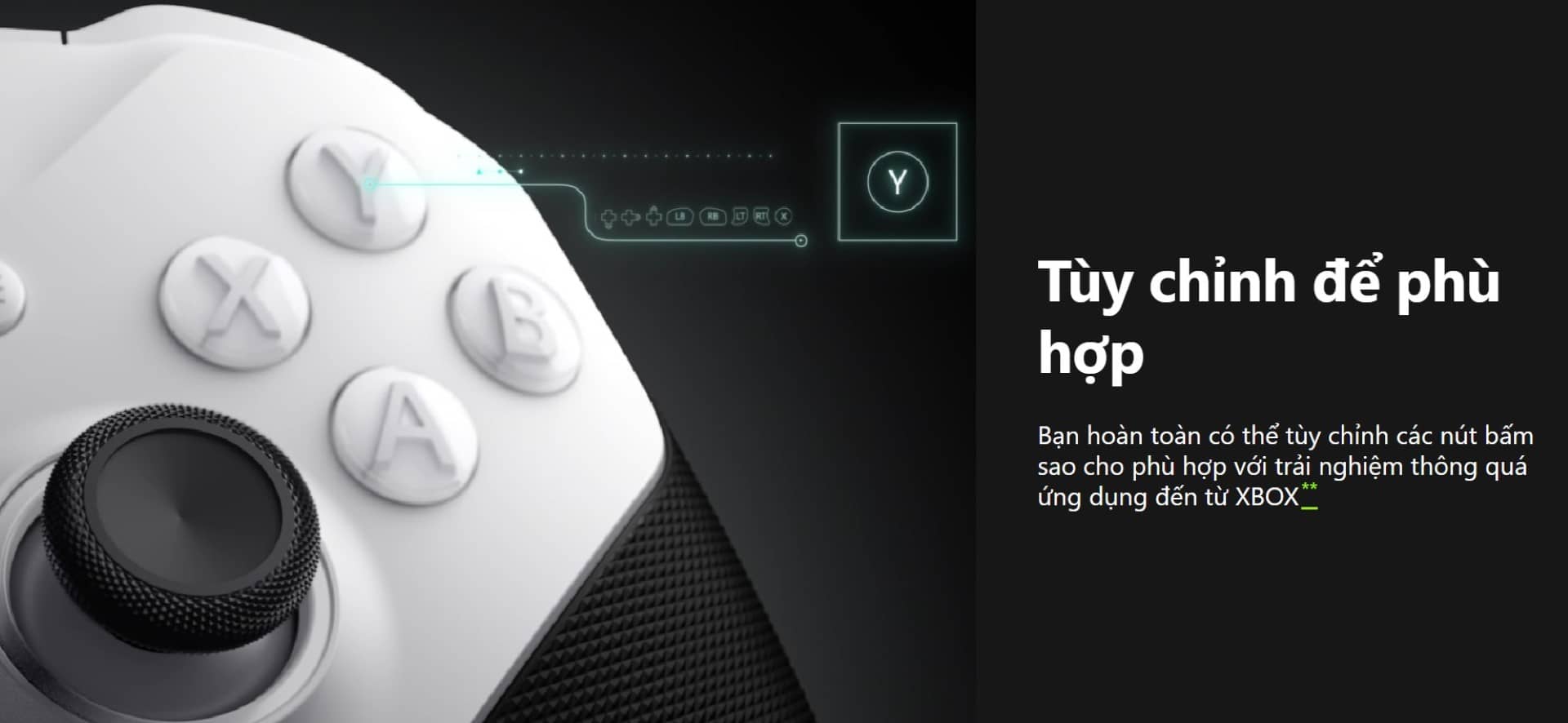 Tay cầm chơi game không dây Microsoft Xbox One Elite Series 2 - Core - Màu Trắng