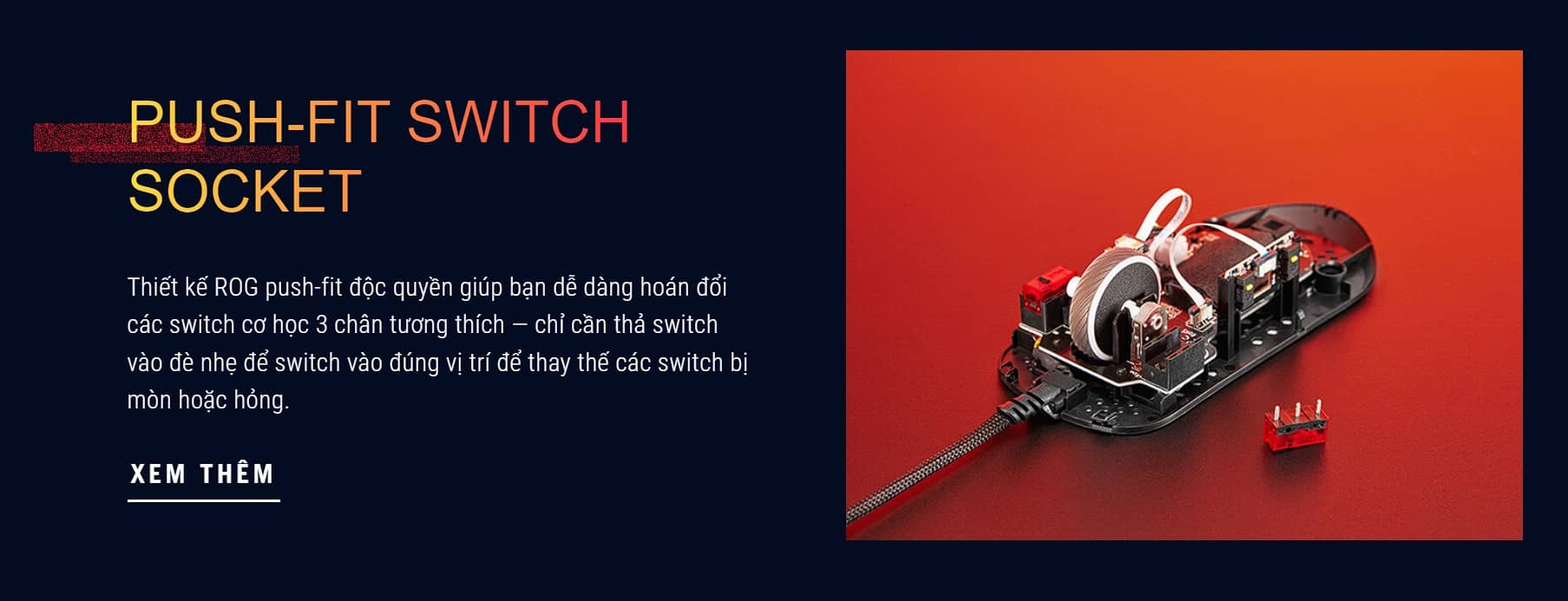 Chuột Gaming có dây Asus ROG Strix Impact III USB/RGB/ĐEN _ 90MP0300-BMUA00