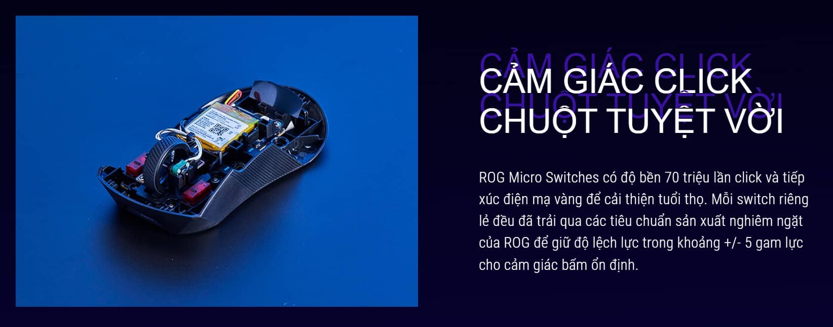 Chuột Gaming không dây ASUS ROG Gladius III Wireless AimPoint White 90MP02Y0-BMUA10