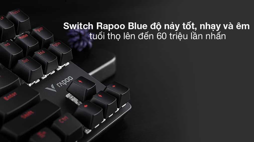 Bàn phím Rapoo V500 Alloy Red switch 4