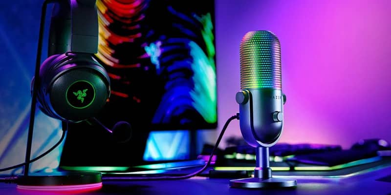Thiết bị thu âm Razer Seiren V3 Chroma - White Edition (RZ19-05060200-R3M1) 1