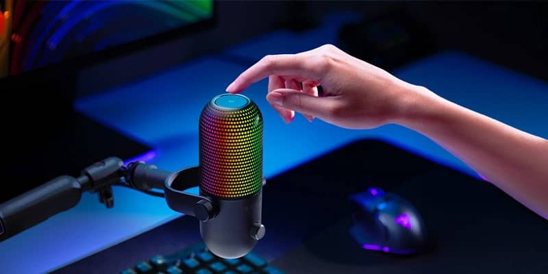 Thiết bị thu âm Razer Seiren V3 Chroma - White Edition (RZ19-05060200-R3M1) 3