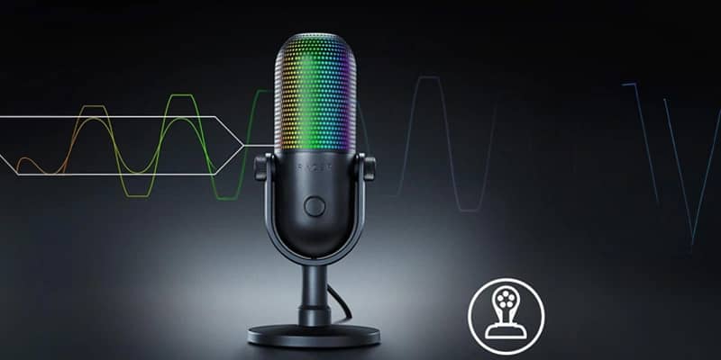 Thiết bị thu âm Razer Seiren V3 Chroma - White Edition (RZ19-05060200-R3M1) 5