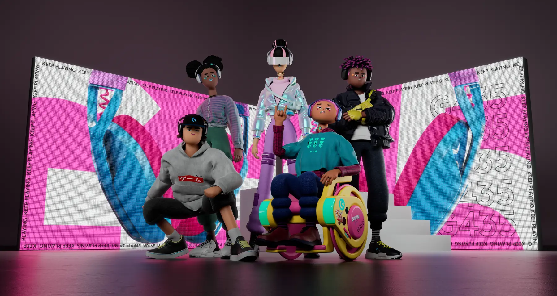 Tai nghe Logitech G435 LightSpeed Wireless Blue 1