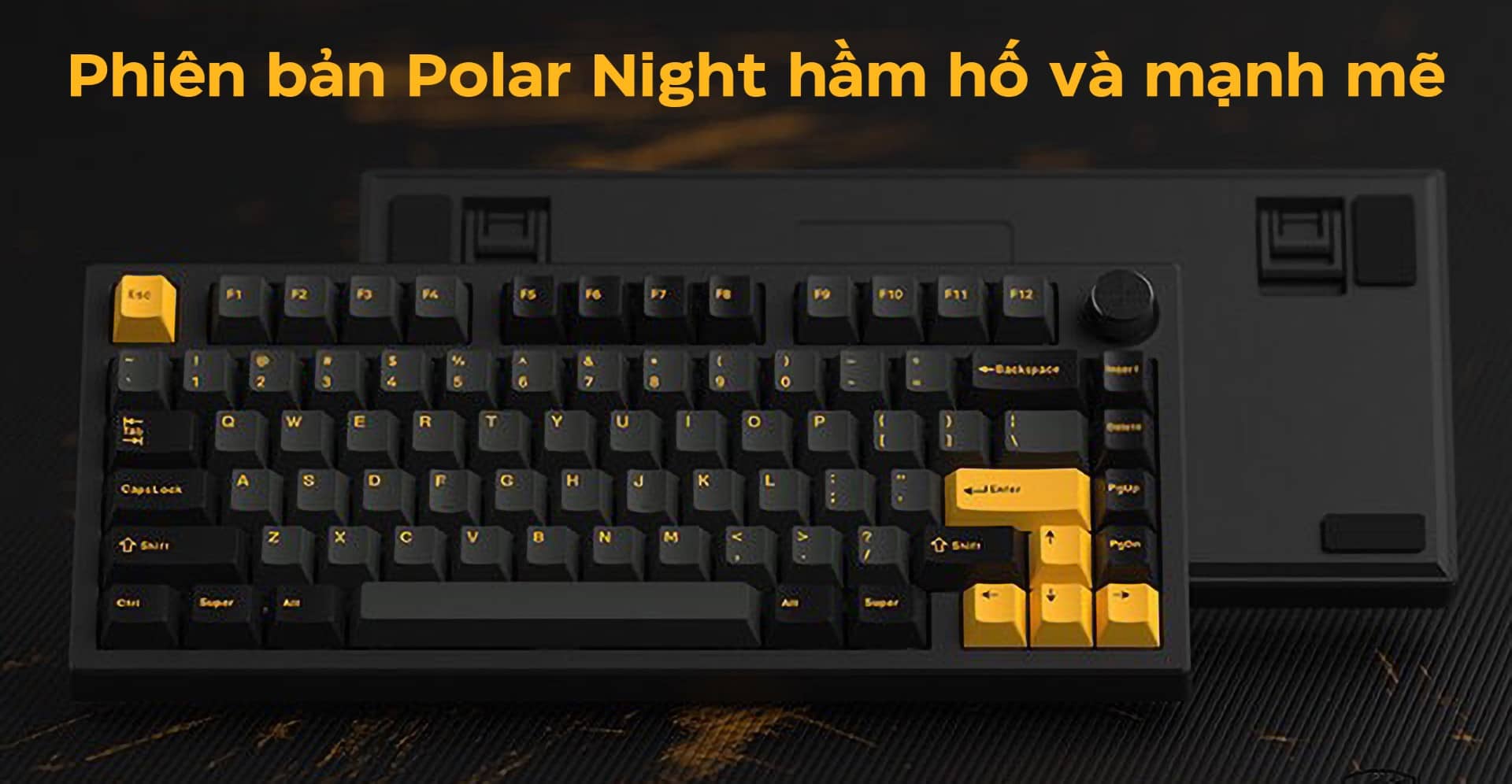 Bàn phím cơ FL-Esports GP75CPM Black Body Polar Night