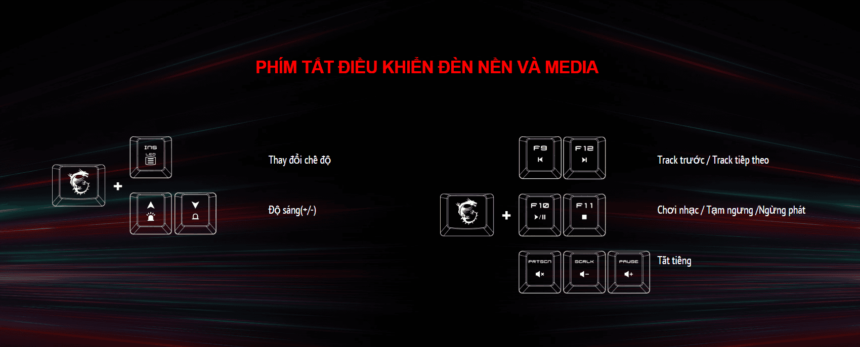 Bàn phím game MSI Vigor GK20 đen (USB/Rainbow) 5