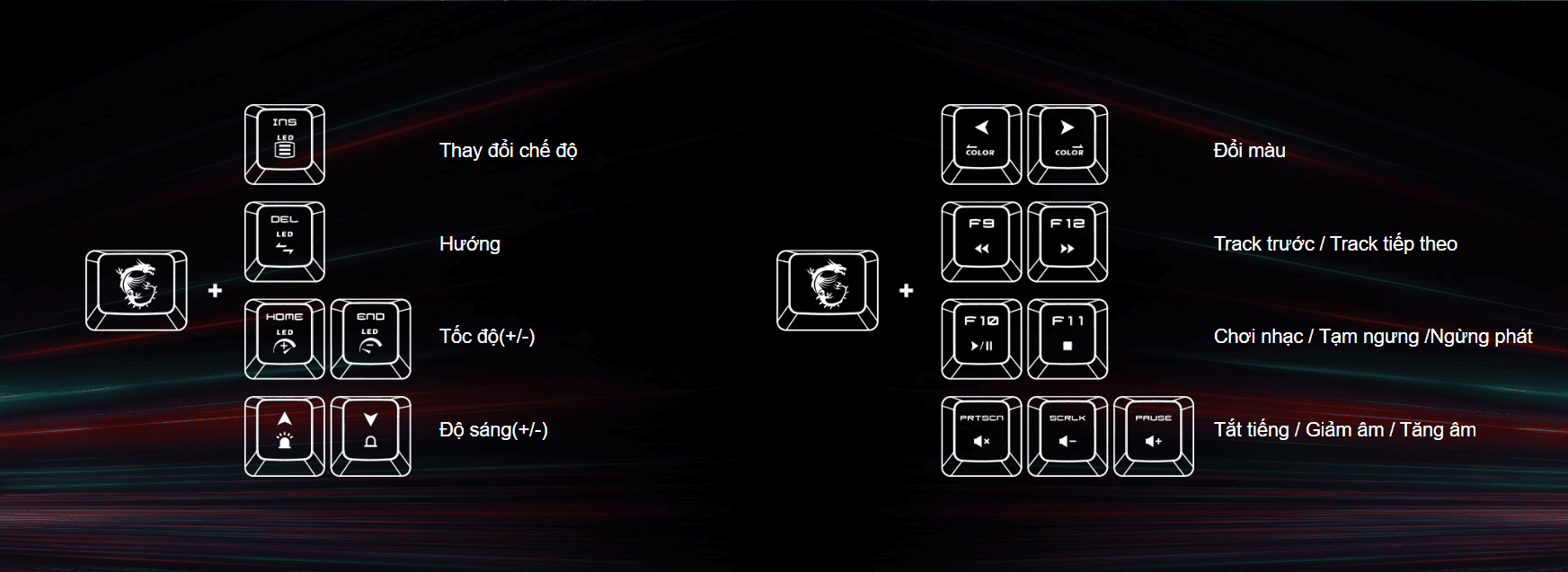 Bộ Bàn phím chuột game MSI Vigor GK30 đen (USB/RGB/Giả cơ) 5