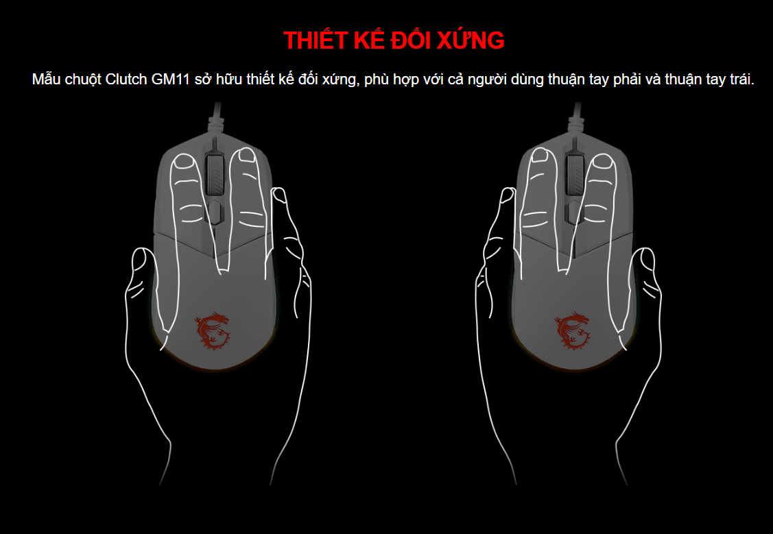 Bộ Bàn phím chuột game MSI Vigor GK30 trắng (USB/RGB/Giả cơ) 9