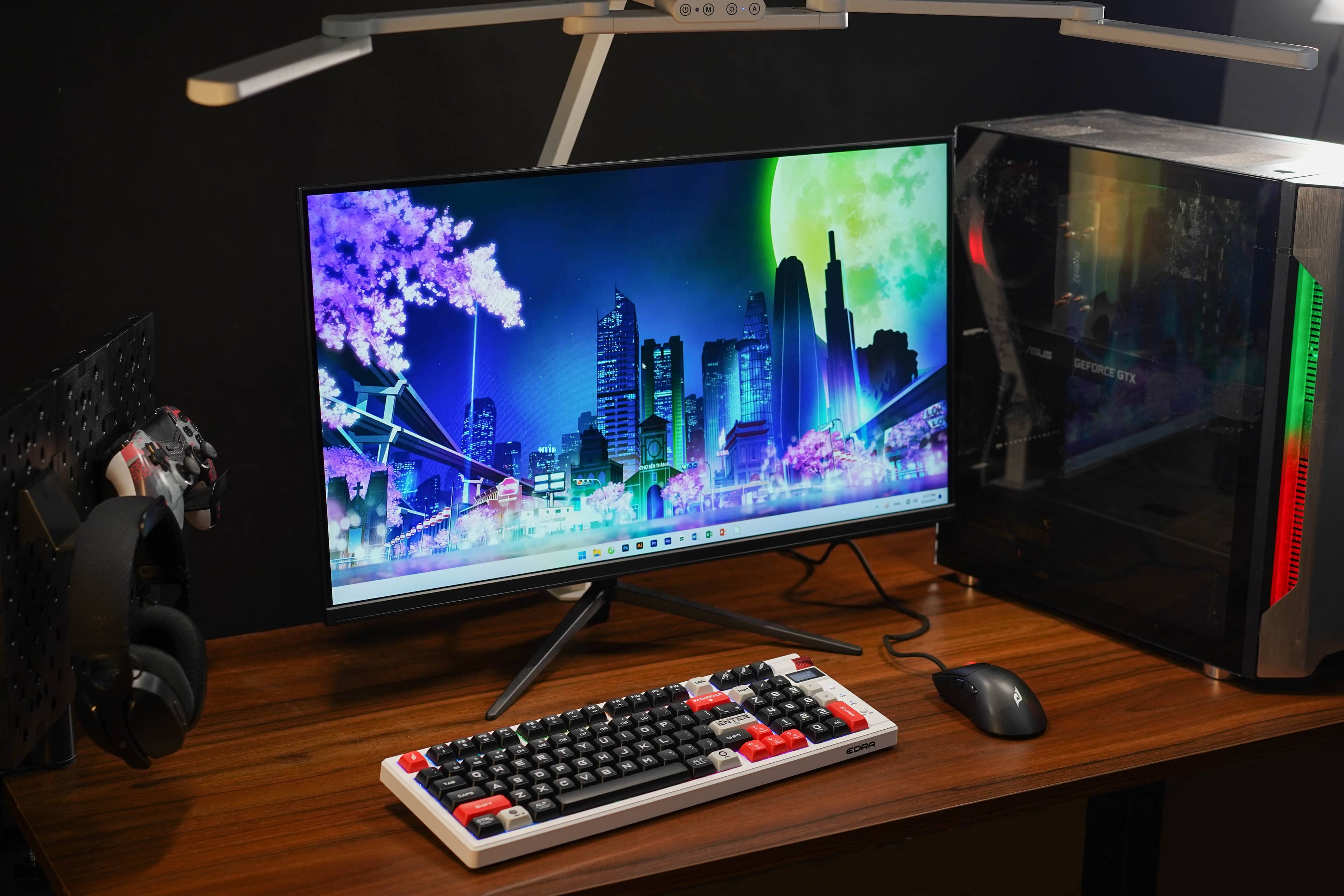 Bàn phím cơ không dây EDRA EK398 Pro (3 Mode/ABS/Edra Blue Switch/RGB) ảnh 4