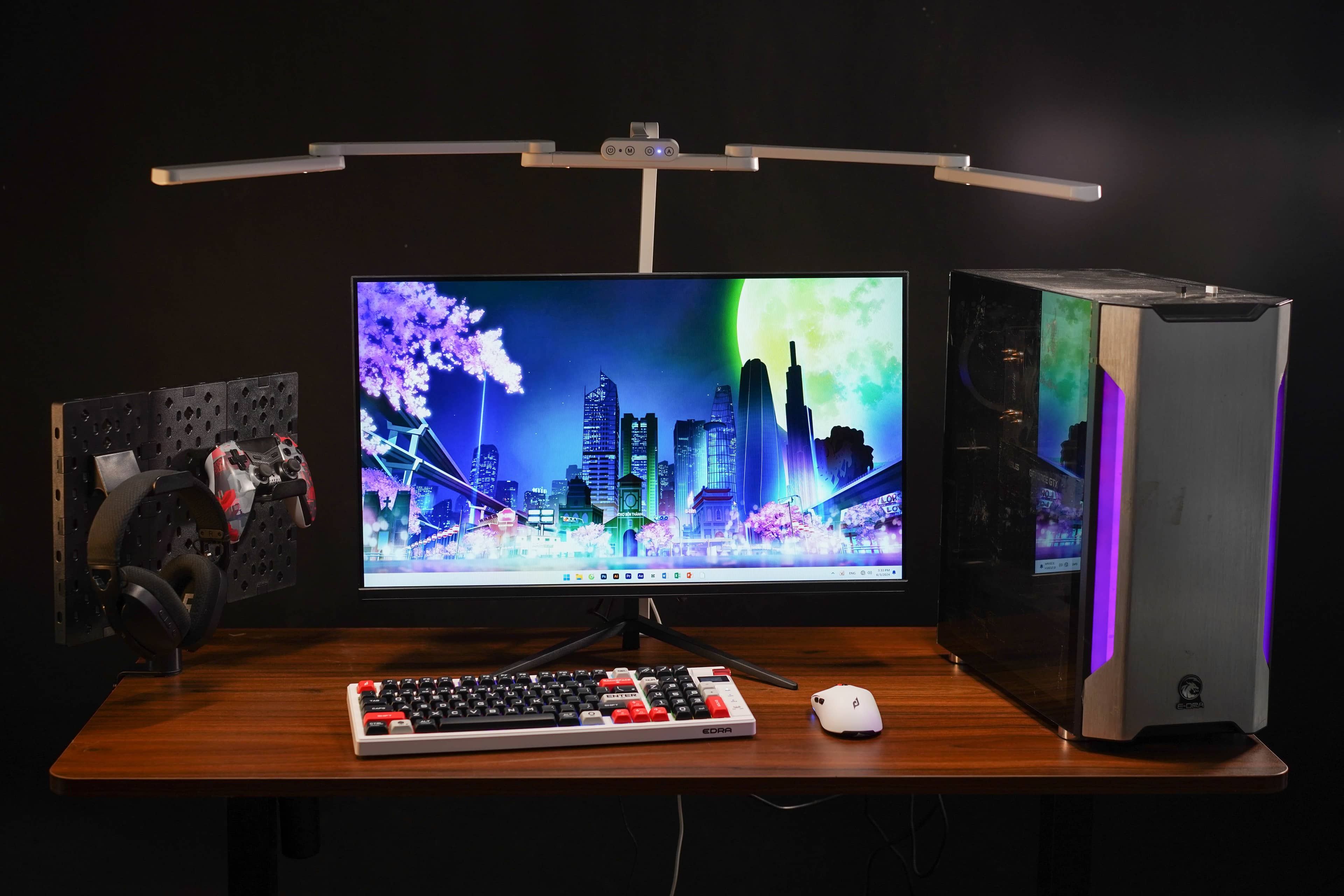 Bàn phím cơ không dây EDRA EK398 Pro (3 Mode/ABS/Edra Brown Switch/RGB) ảnh 1