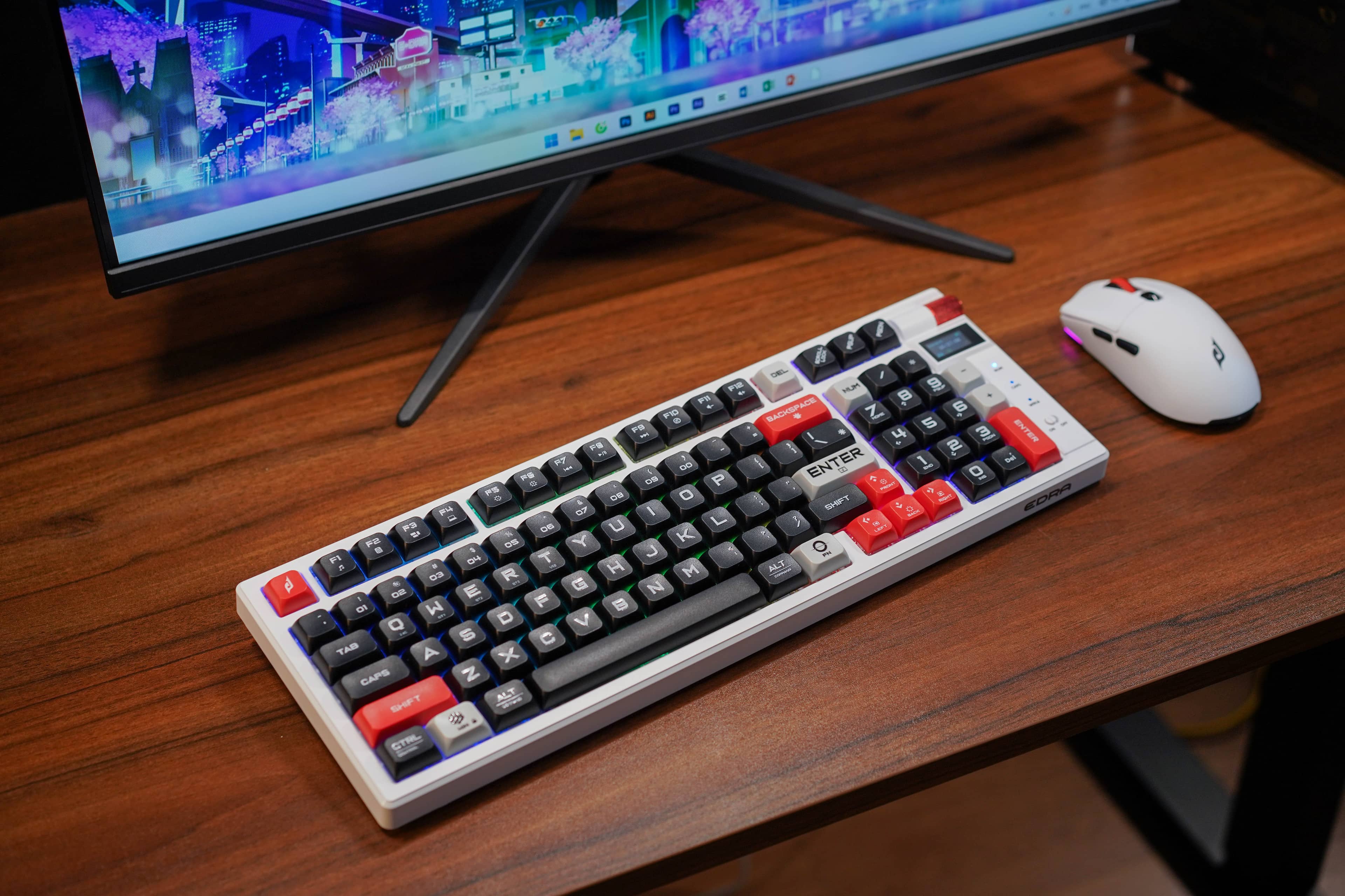 Bàn phím cơ không dây EDRA EK398 Pro (3 Mode/ABS/Edra Brown Switch/RGB) ảnh 5