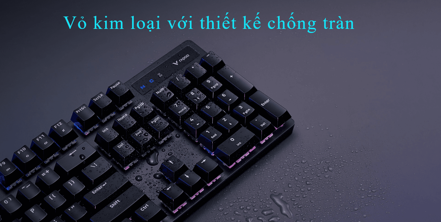 Bàn phím game không dây Rapoo V500 Pro Blue sw (USB) 2
