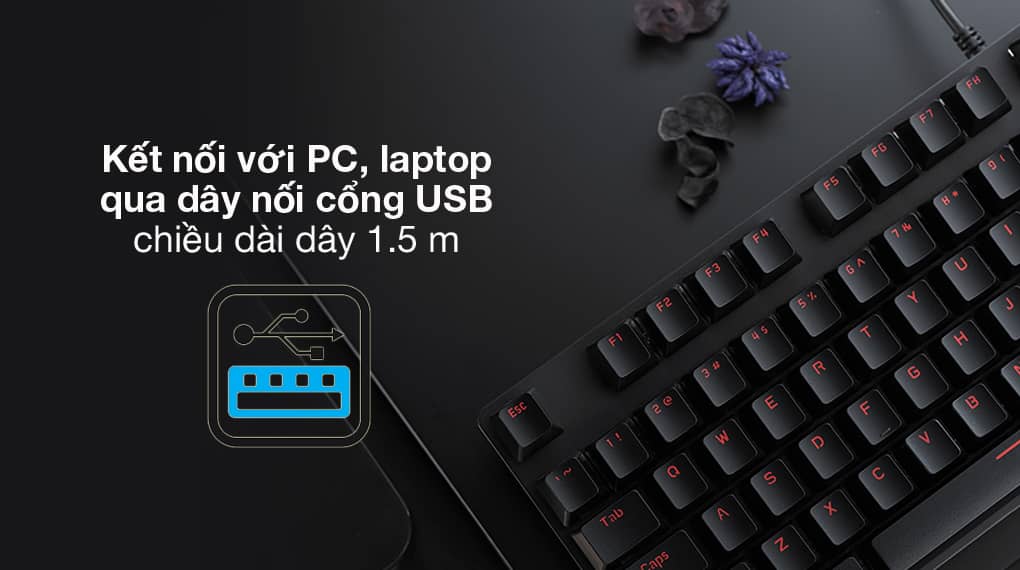Bàn phím game Rapoo V500 Alloy Blue sw (USB) 4