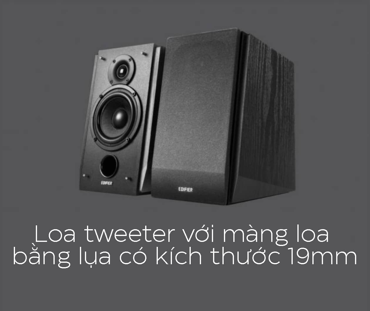 Loa Edifier R1855DB - 2.0 - Màu đen nhám