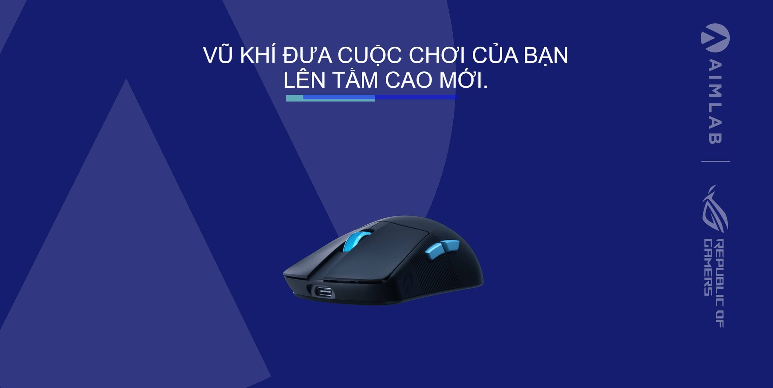 Chuột Gaming không dây Asus ROG Harpe Ace Aim Lab Edition-Moonlight White _ 90MP02W0-BMUA10