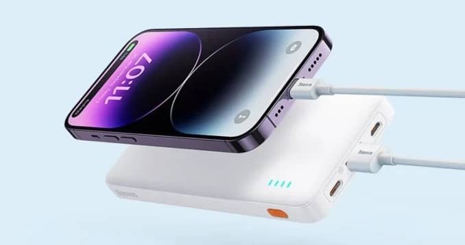 Pin sạc dự phòng Baseus Airpow Fast Charge 20.000mAh 20W- Màu Tím