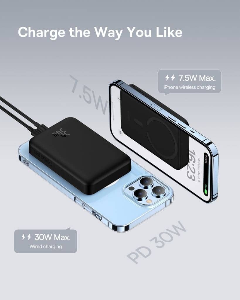 Pin sạc dự phòng Baseus Magnetic Mini Fast Charge Type-C Edition 10.000mAh 30W - Màu Trắng