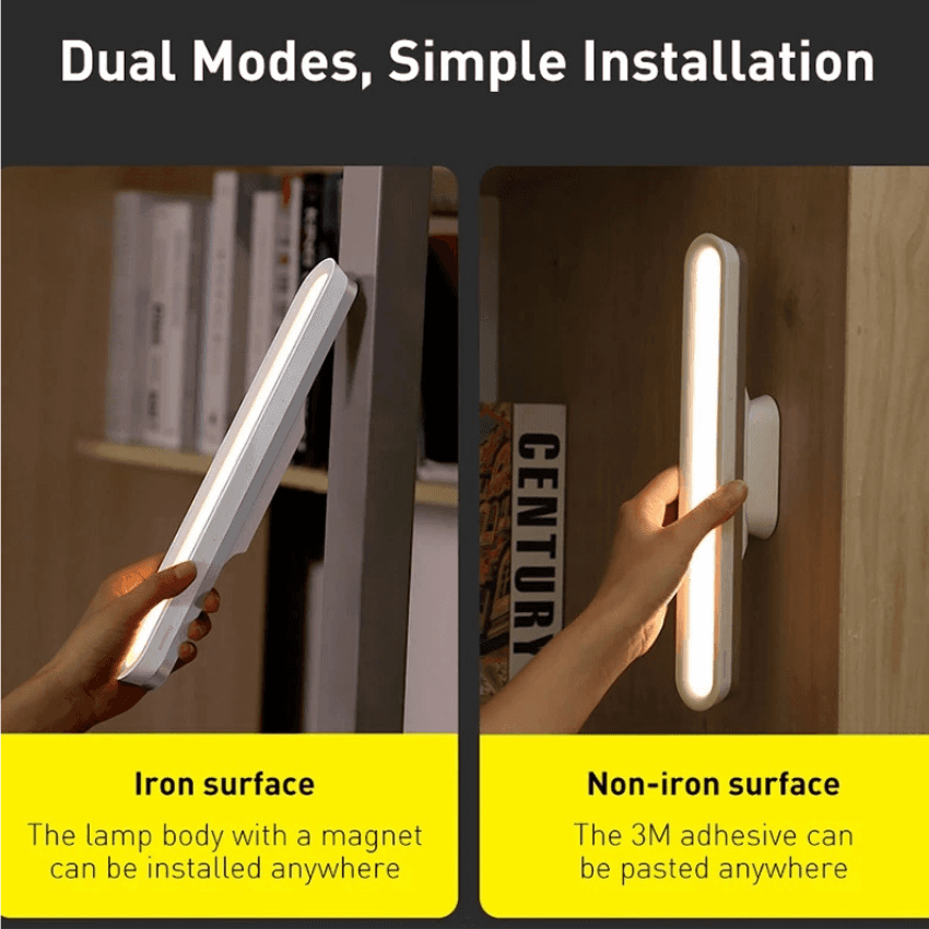 Đèn treo đế hít nam châm hiệu Baseus Magnetic Stepless Dimming Charging Pro - Màu trắng 3