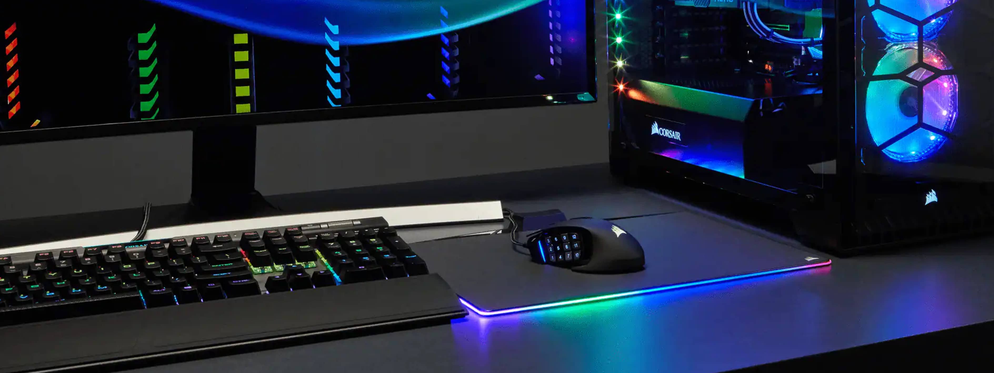 Bàn di chuột Corsair MM800 POLARIS RGB CH-9440020-AP (350mm x 260mm x 5mm)