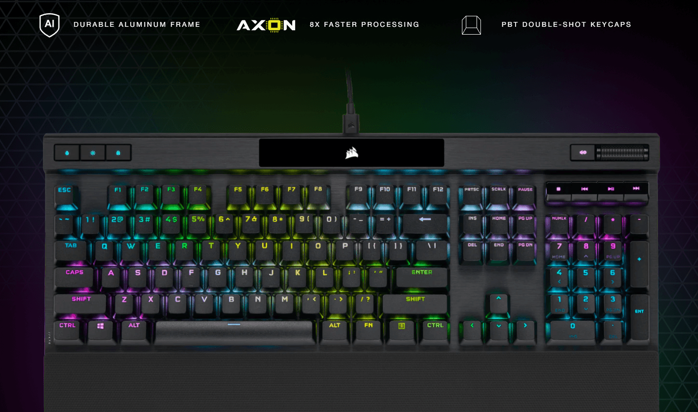 Bàn phím game Corsair K70 RGB Pro Red sw (USB) (CH-9109410-NA) 1