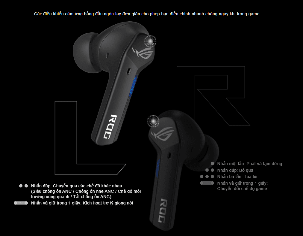 Tai nghe Asus ROG Cetra True Wireless 90YH03G1-B5UA00 9